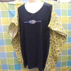 2227 Jeaniemade One Size Upcycled Loose Fitting Tee Shirt